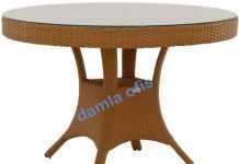Yuvarlak bahçe masası Yuvarlak bahçe masası, rattan masa, rattan bahçe masası, bahçe masası modelleri.